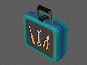 tools box cartoon v01 3D Model