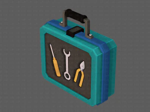 tools box cartoon v01 3D Model