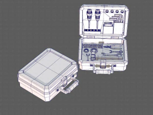 tools box cartoon v01 3D Model