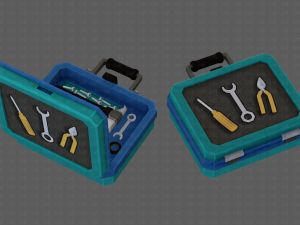 tools box cartoon v01 3D Model