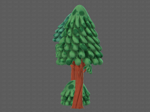 trees cartoon v05 3D Model