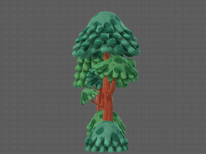 trees cartoon v05 3D Model