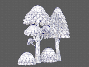 trees cartoon v05 3D Model
