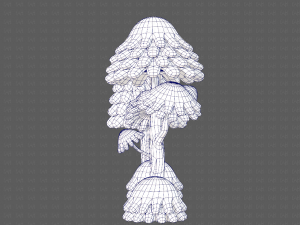 trees cartoon v05 3D Model