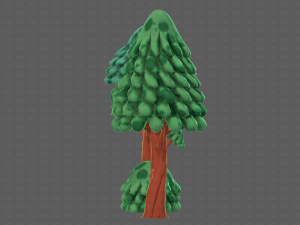 trees cartoon v05 3D Model