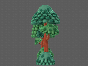 trees cartoon v05 3D Model