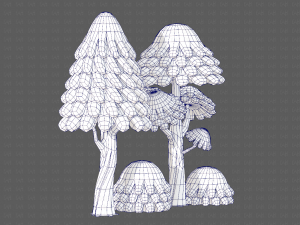 trees cartoon v05 3D Model