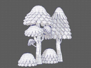 trees cartoon v05 3D Model
