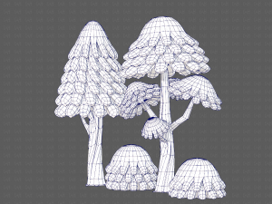 trees cartoon v05 3D Model