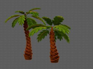 trees cartoon v06 3D-Modell