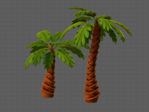 trees cartoon v06 3D-Modell
