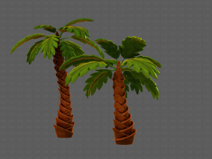 trees cartoon v06 3D-Modell