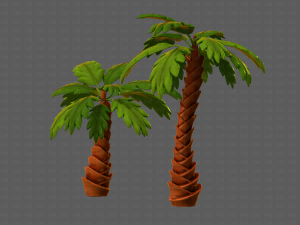 trees cartoon v06 3D-Modell