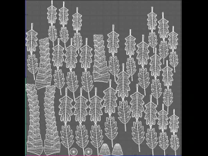 kresk&oacute;wki drzew v06 Model 3D
