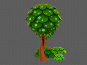 trees cartoon v07 3D Model