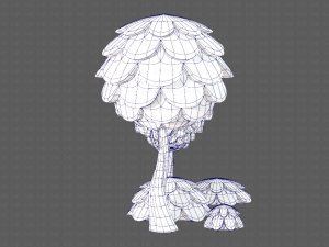 trees cartoon v07 3D Model