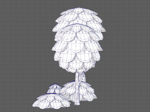 trees cartoon v07 3D Model