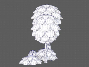 ağa&ccedil;lar &ccedil;izgi film v07 3D Model