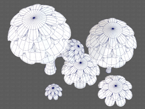 trees cartoon v07 3D Model