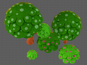 trees cartoon v07 3D Model