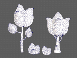 trees cartoon v08 Modelo 3D