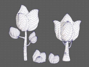 trees cartoon v08 3D Model