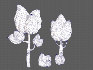 trees cartoon v08 Modelo 3D