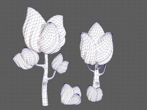 trees cartoon v08 3D Model