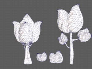 trees cartoon v08 Modelo 3D