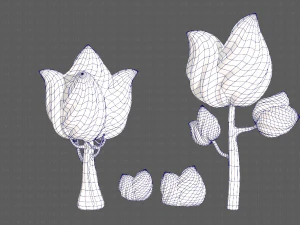 trees cartoon v08 3D Model