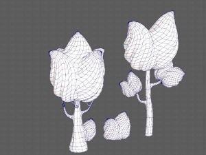 trees cartoon v08 Modelo 3D