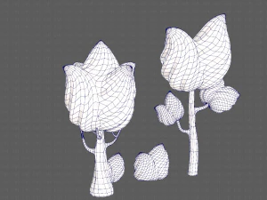 trees cartoon v08 3D Model