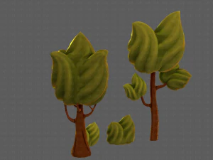 trees cartoon v08 3D Model