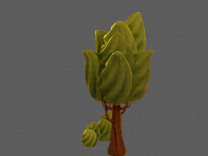 trees cartoon v08 3D Model