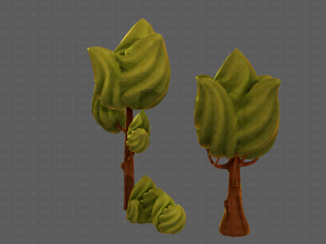 trees cartoon v08 Modelo 3D