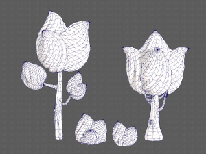 trees cartoon v08 Modelo 3D