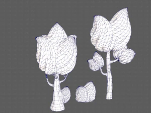 trees cartoon v08 3D Model