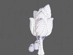 trees cartoon v08 3D Model