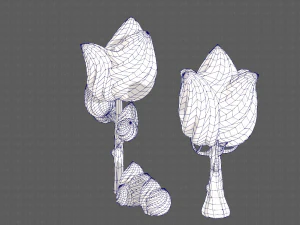 trees cartoon v08 3D Model
