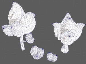 trees cartoon v08 3D Model