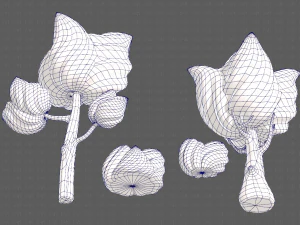 trees cartoon v08 3D Model