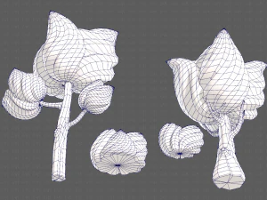 trees cartoon v08 3D Model
