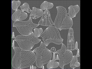 trees cartoon v08 3D Model