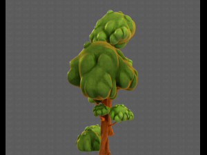 trees cartoon v09 Modelo 3D