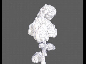 trees cartoon v09 3D Model