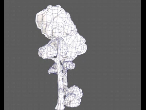 trees cartoon v09 3D Model
