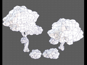 trees cartoon v09 Modelo 3D