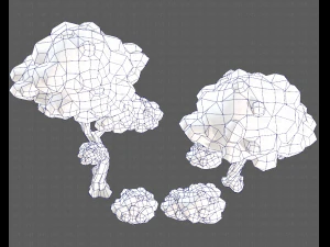 trees cartoon v09 3D Model
