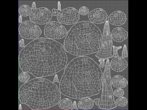 trees cartoon v09 Modelo 3D