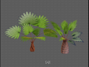 trees cartoon v10 3D 模型